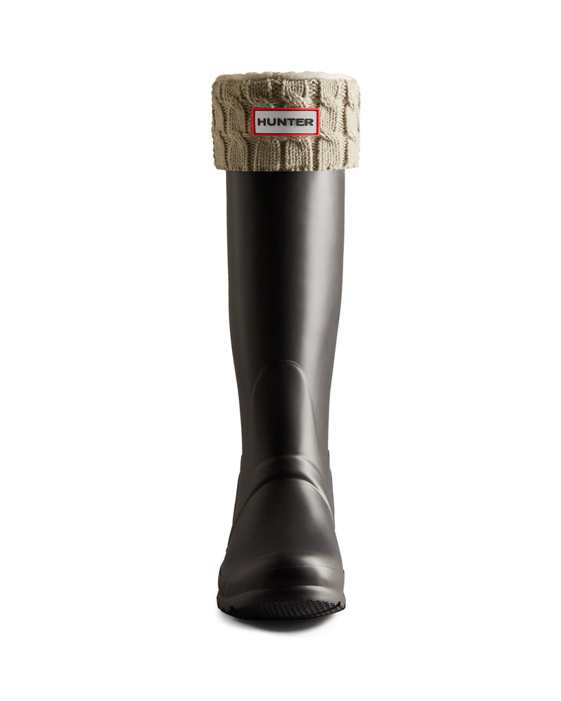 Hunter Hunter 6 Stitch Cable Tall Boot Sock Accessories Greige M 