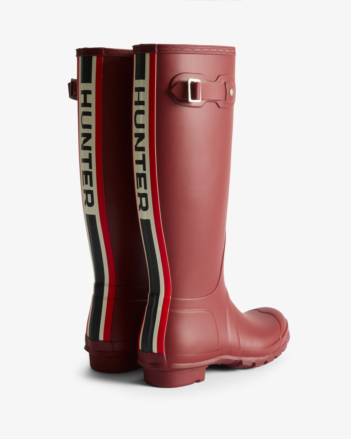 Boota Z Women's Tri-Colour Logo Backstrap Tall Wellington Boots – Hunter Boots ...